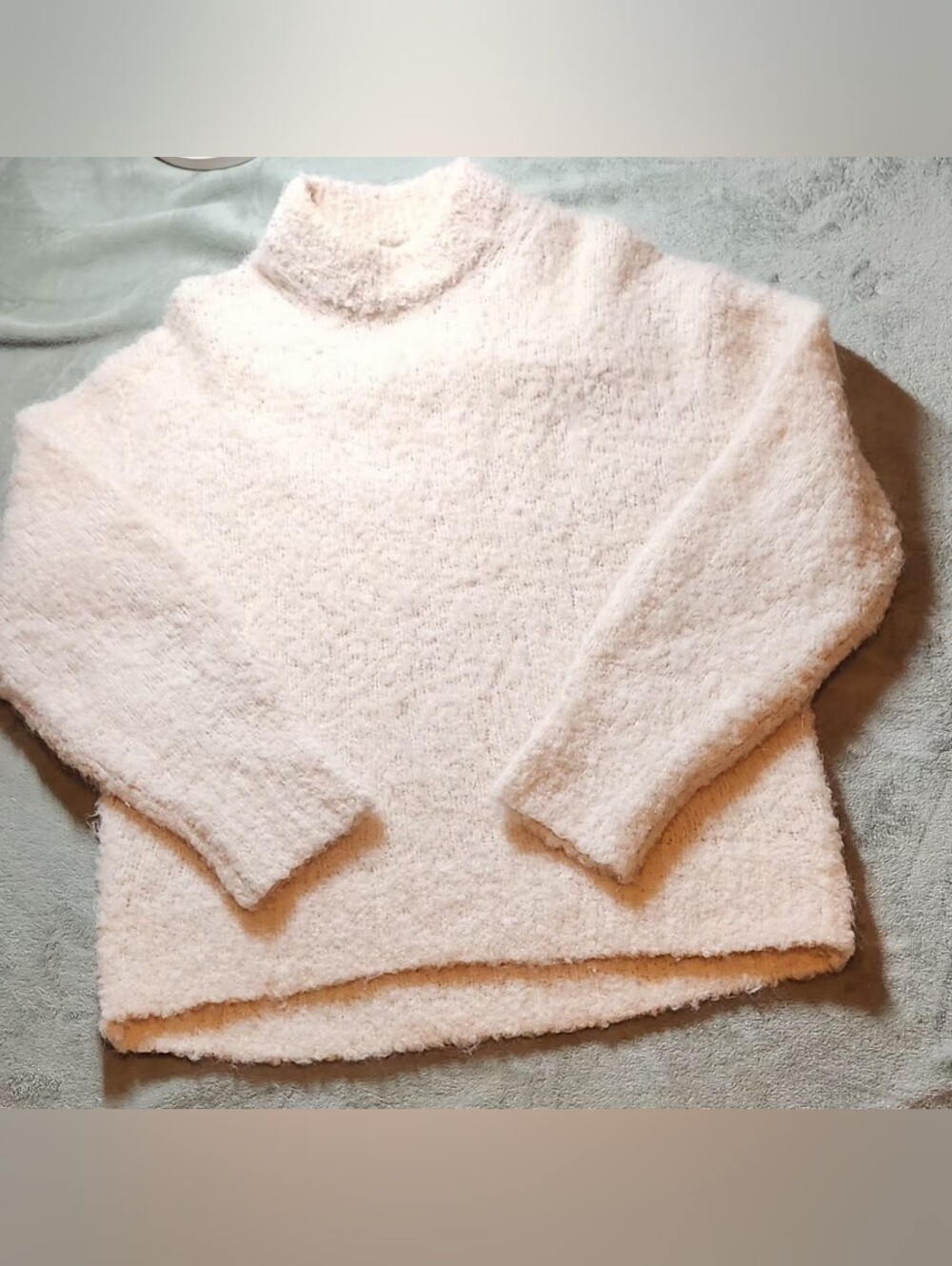 Madewell Alpaca Wool Chunky Pull Over Cream Sweater Size Small